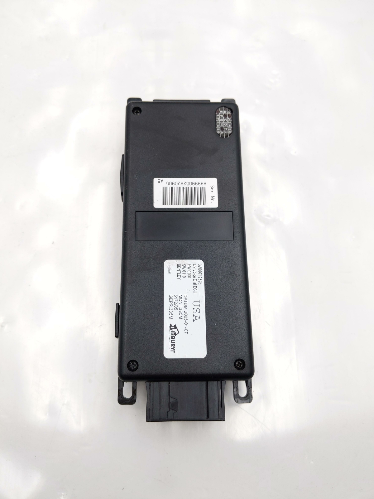 2005 BENTLEY CONTINENTAL GT TELEPHONE VOICE DIAL CONTROL MODULE OEM 3W0971262E