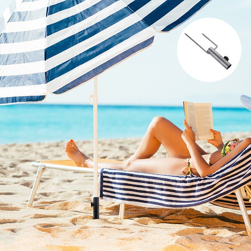 Beach Umbrellas for Sand Stand Parasol Insert Anchor Grass Holder Travel