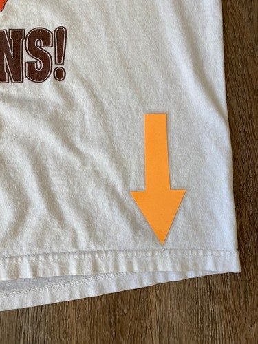 Vtg 90s Go Browns Shirt The Dawg Pound is Back First USA Single Stitch - Picture 4 of 12