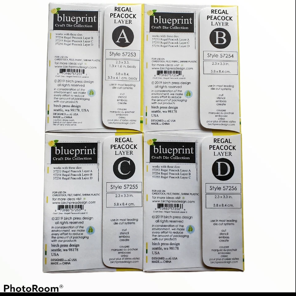 Birch Press Design Craft Dies Regal Peacock Layer Set - Image 2 of 4