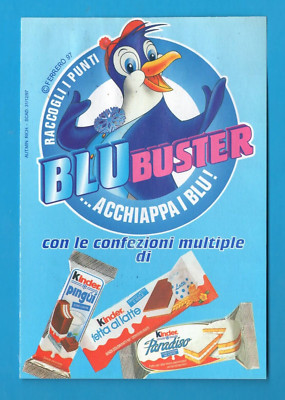 Ferrero Kinder Blue Buster Competition Point Collecting Card Year 1997 MA1609