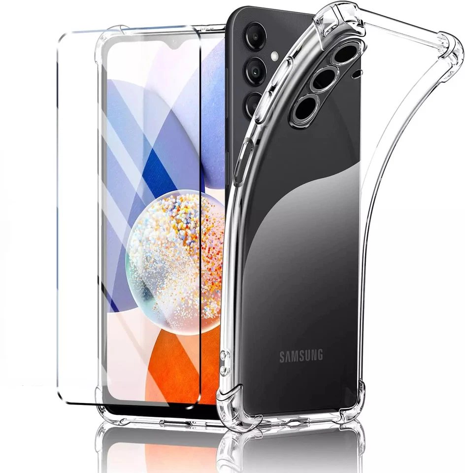 EF.GLOBE-TRADING Coque Housse + Verre Trempé pour Samsung Galaxy A06 A07 A16 A17 A26 A36 A55 A56