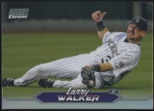 2024 Stadium Club Larry Walker Chrome Green Refractor #180 Rockies