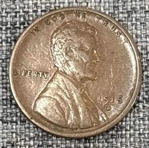 1916 D Lincoln cent XF
