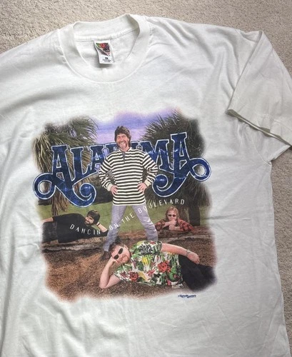 90’s Alabama Band Shirt Single Stitch Fruit Of The Loom Heav Vintage vintage concert t-shirt, vintage, size XL, single stitch, B+ condition