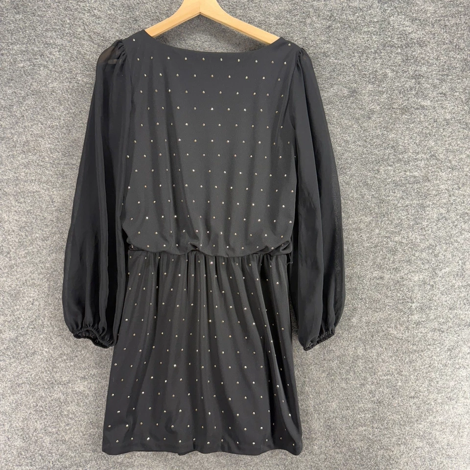 Vestido Casa Blanca Mercado Negro Mujer 4 Negro Estrás Funda Midi Forrado Informal Foto 2 de 4