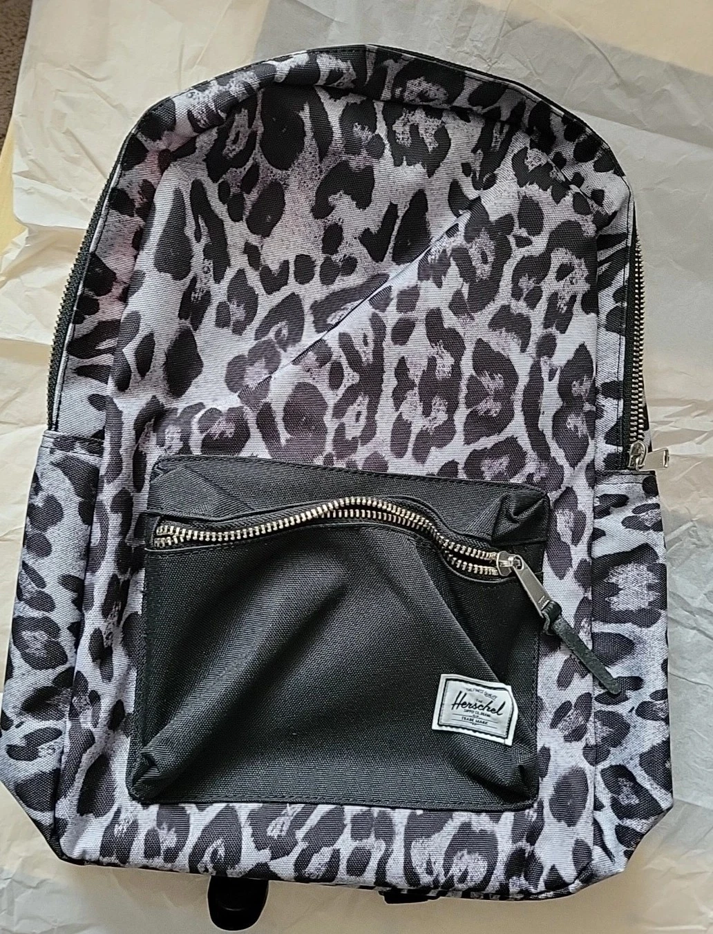 NWOT Herschel Supply Co Snow Leopard Backpack Packable Daypack Retired Pattern