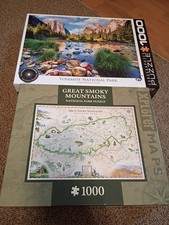 Great Smoky Mountains Yosemite National Park 1000 Pc Puzzle Lot