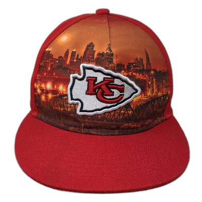 New Era Kansas City Chiefs NFL Red Snapback Hat OS Skyline Graphic Arrowhead
