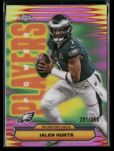 2025 Topps Chrome Jalen Hurts Pink Refractor (RAW)