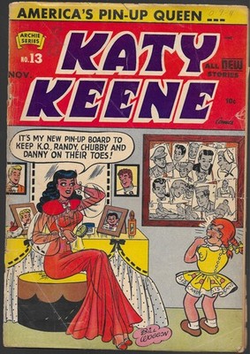 KATY KEENE #13 (FR) GOLDEN AGE ARCHIE SERIES BILL WOGGON, AMERICA'S PIN-UP QUEEN