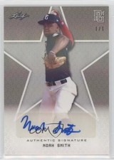 2020 Leaf Perfect Game National Showcase Silver Shimmer 1/1 Noah Smith Auto g2u