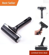Durable 4-Inch Rubber Brayer Roller   Perfect for Gluing and Art Applications