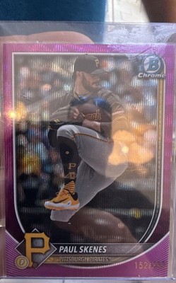 2025 Bowman Chrome - Paul Skenes #30 Fuchsia Wave Refractor /299