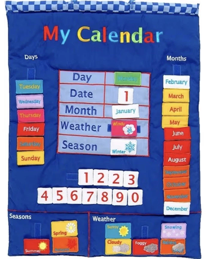 Fiesta Crafts My Calendar Wandbehang - schön bestickte Wandkarte