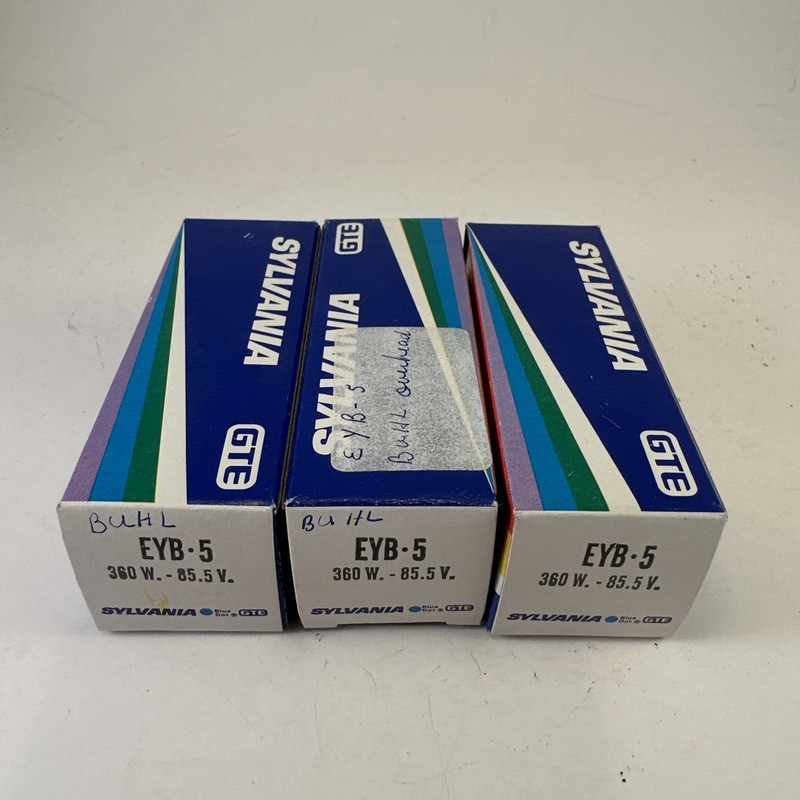 Lot of 3 Sylvania EYB 360W 85.5V Halogen Projector Replacement Light Bulb