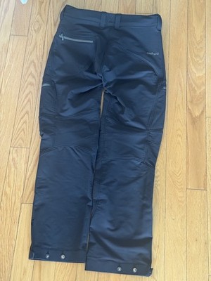 EXC+ Norrona Svalbard Flex1 Men s Pants Medium Size Black Grey Hiking Climbing