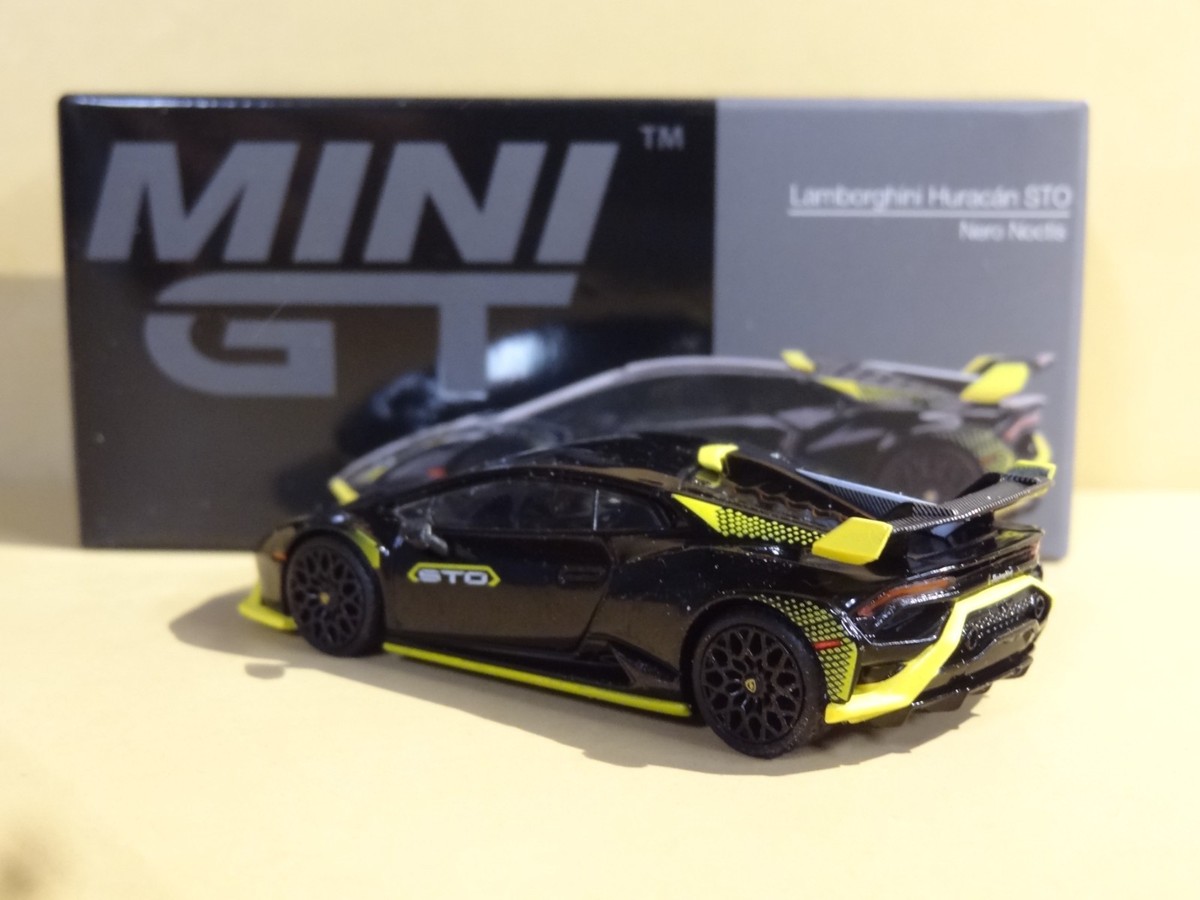 MINI GT #638 - BLACK - LAMBORGHINI HURACAN STO - MIJO EXCLUSIVE | eBay