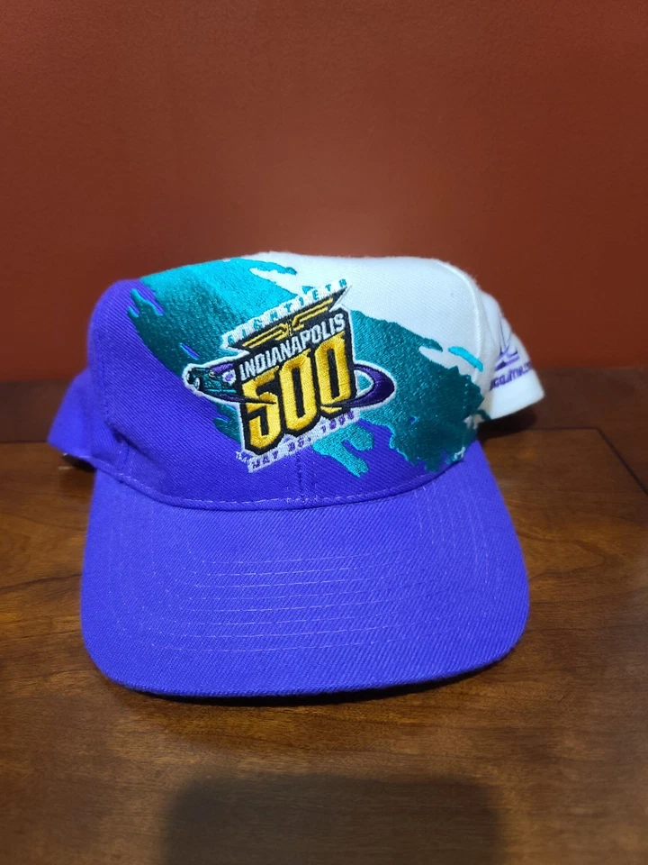 VTG Indianapolis Indy 500 Splash 1996 Logo 7 Athletic SnapBack Hat - Image 2 of 4