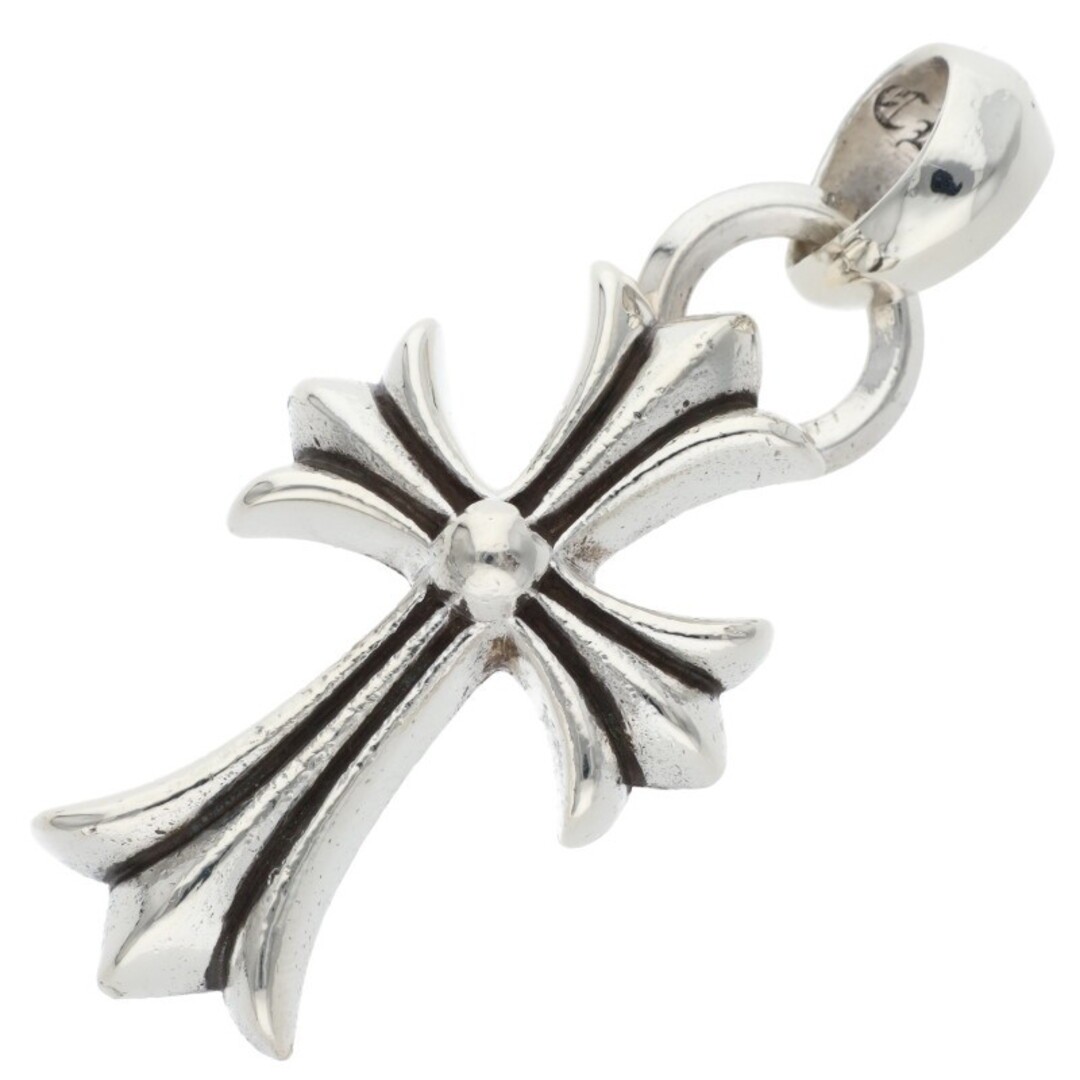 Chrome Hearts CH CRS SML W BALE Small Cross Bail Silver Necklace Top Men's Used thumbnail 2