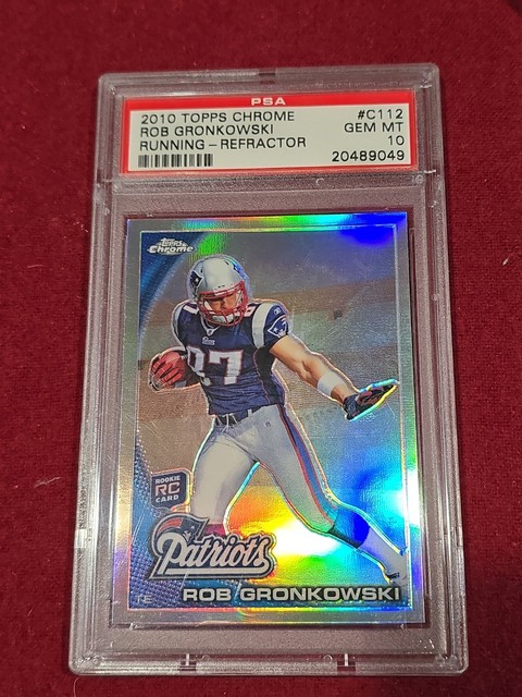 2010 Topps Chrome Refractor Rob Gronkowski C112 Rookie PSA 10