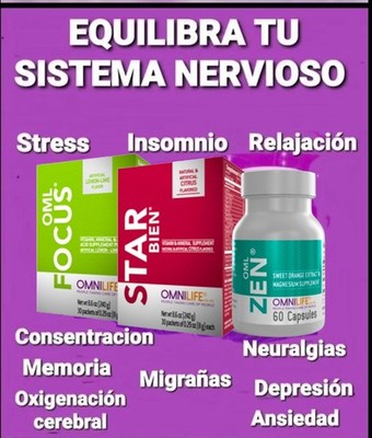 Equilibra Tu Sistema Nervioso Con Oml Focus , Star Bien Y Oml Zen De OMNILIFE 