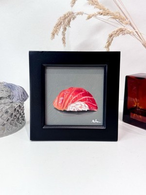 Sushi Food Original Ölgemälde - GERAHMT Fine Art Realistische Food Art Signiert