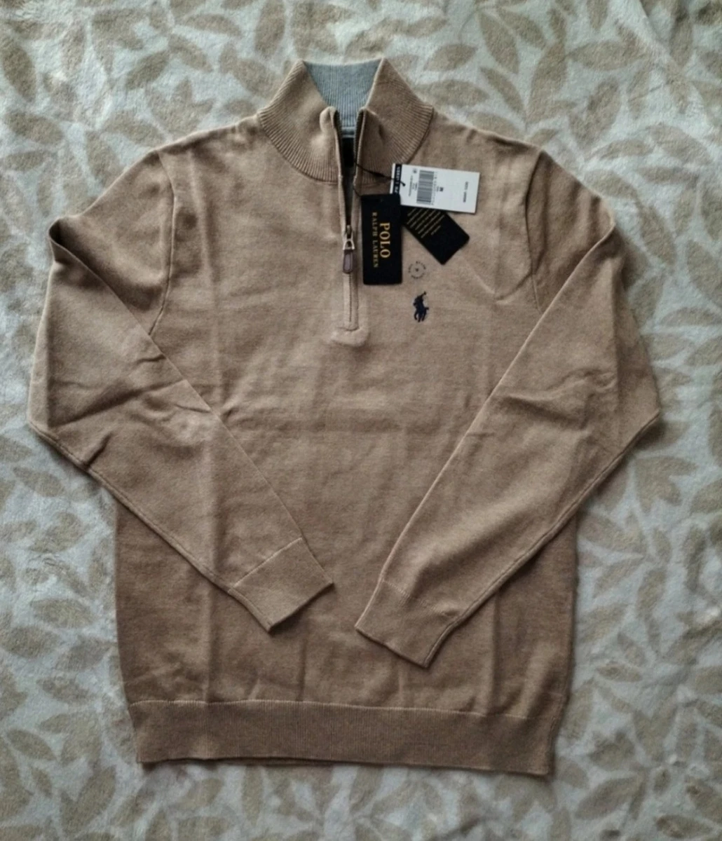 Pull MISTER MARCEL Maille Grosses Côtes Coton – Taille XL 42/44 – Bleu Avec Col Et écusson – Occasion Très Bon état