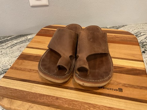 Sandalia Duckfeet Mujer Puntera Correa Cuero Ancha Talla 8 9 40 Tostado - Imagen 4 de 7