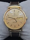 Omega Tiffany And Co Seamaster Deville 34mm Gold Day/Date Dial Mens Watch