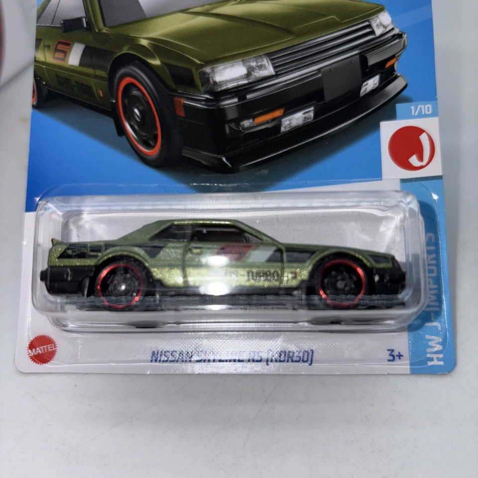 2024 Hot Wheels Hw J-Imports Nissan Skyline RS (KDR30) #44/250 Green - Image 2 of 3
