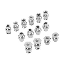 14x RC Ball Head Iron RC Car Shock Damper Ball Head Spare Par SET