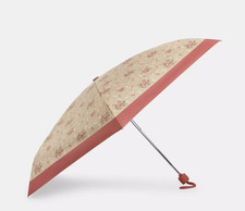 Coach Sand Multi UV Protection Mini Umbrella With Floral Print CCS84 - New
