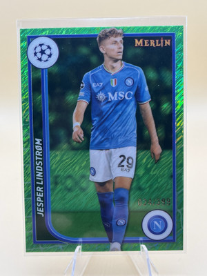 2024 Topps Merlin Soccer Green 24/399 JESPER LINDSTROM #126 (Mint)