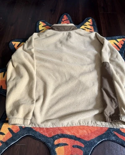 REI Co-op 2000s Fleece Half-Zip Pullover Large Mens Beige/Brown Outdoor Hiking image 5