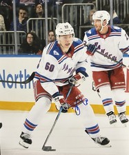 Scott MORROW Signed 8x10 Photo! New York Rangers! TOP PROSPECT  W/COA