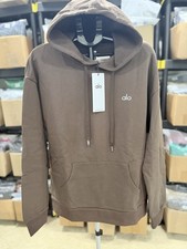 Alo Women  s XL Accolade Espresso Hoodie Pullover 100 Authentic NWT   