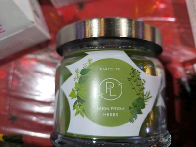 PartyLite FARM FRESH HERBS 3 Docht Duftwachsglas G732151 OVP Gartenkräuter  