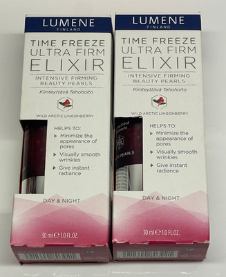 2 pack Lumene Time Freeze Ultra Firm Elixir  Day/Night ~ Discontinued NEW