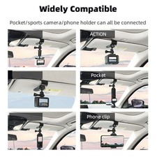 360 Degree Rotating Car Sunshade Camera Holder Bracket Car Sunvisor Mount Stand