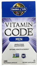 Garden Of Life Vitamin Code Men 240 Veg Caps Multivitamin EXP06/2026+ NEW SHIP