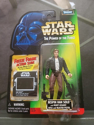 Han Solo Bespin 1997 Kenner Star Wars POTF Actionfigur mit Freeze Frame NEU