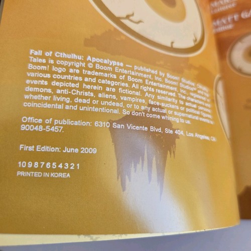 Fall of Cthulhu Apocalypse vol 5/1st Print/Boom Studios/HP Lovecraft/Horror - Picture 11 of 11