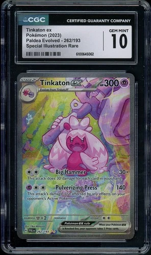 Pokémon TCG Tinkaton EX 262/193 Paldea Evolved SIR CGC Gem Mint 10