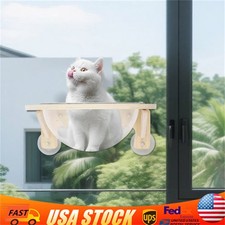 Wall-mounted Cat Clear Space Capsule Kitten Holding House Shelves w/ Suction Cup