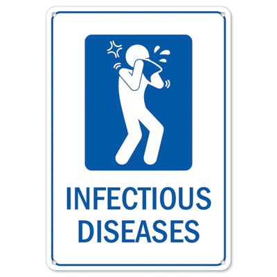 Infectious Diseases OSHA Notice Sign Metal Plastic Decal