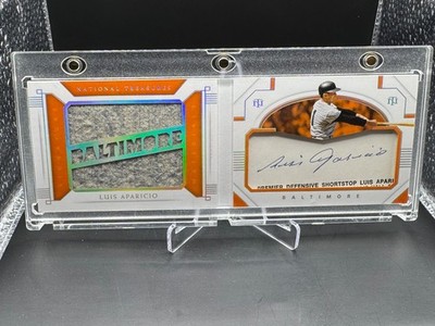 2021 NATIONAL TREASURES!  LUIS APARICIO!  CUT AUTO! GAME WORN RELIC!  #/5!  SSP!