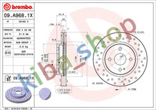 RIGHT OR LEFT BRAKE DISC BREMBO XTRA 1PCS DRILLED FRONT L/R OUTER DIAMETER 258