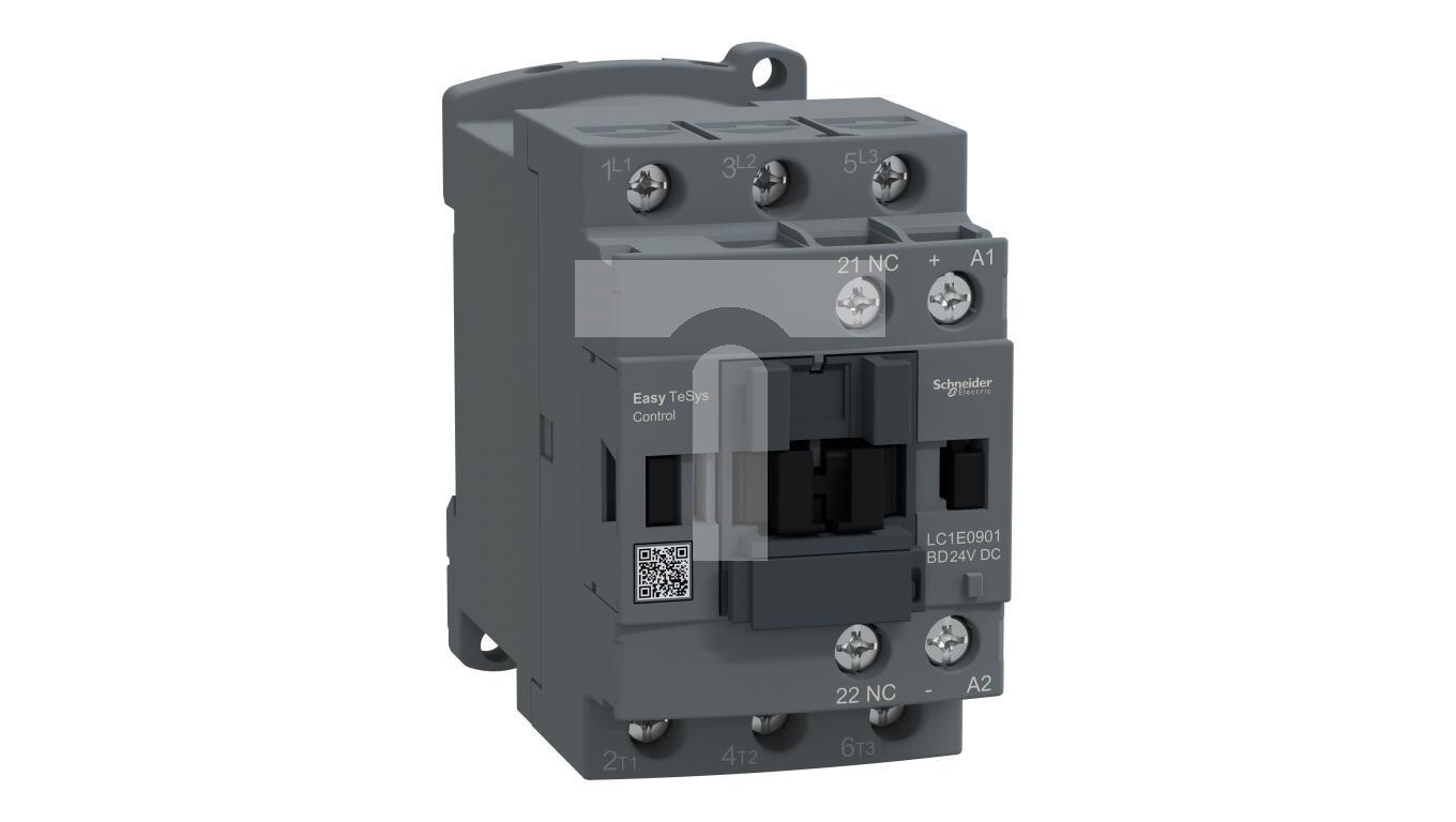 Easy TeSys 3P 9A AC3 4KW 24V DC 1NC Contactor /T2UK