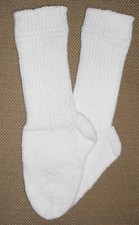NEW Warm and Soft Hand Knit Socks 8.0 inches length 